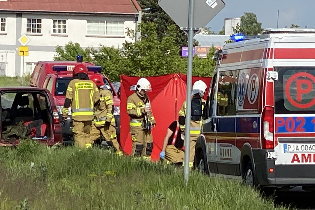Wypadek na ul. Handlowej w Jarocinie