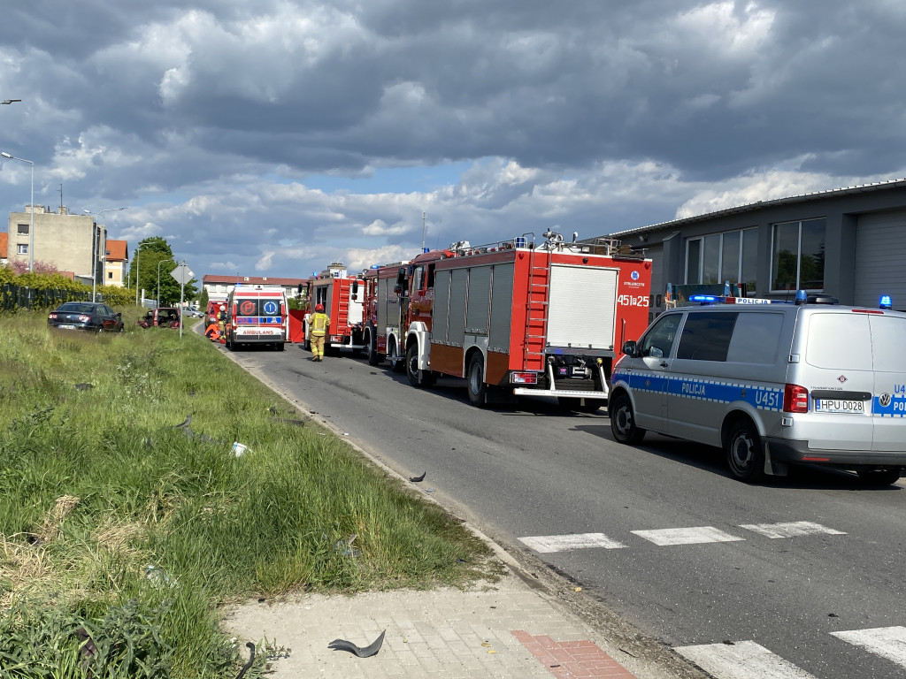Wypadek na ul. Handlowej w Jarocinie