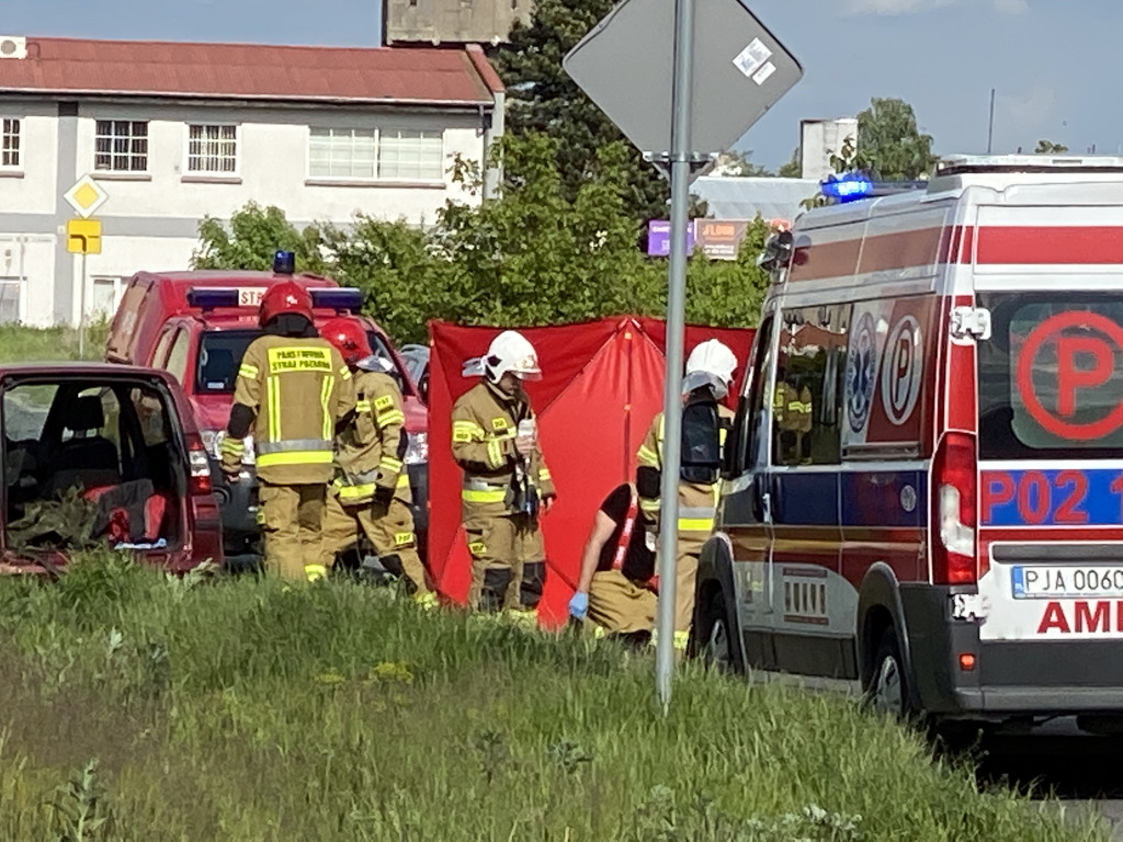 Wypadek na ul. Handlowej w Jarocinie