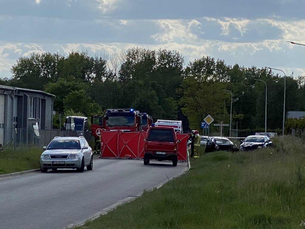 Wypadek na ul. Handlowej w Jarocinie