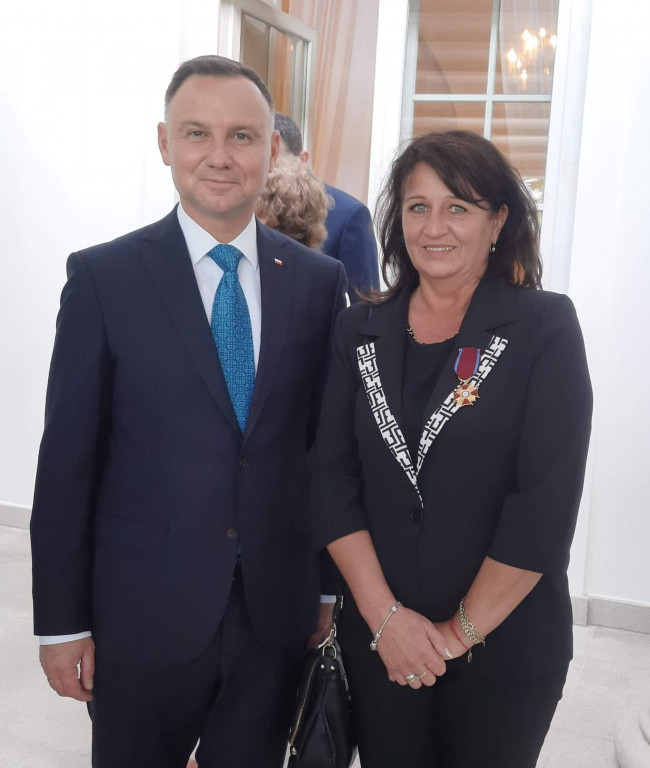 Wicestarosta odznaczona przez prezydenta