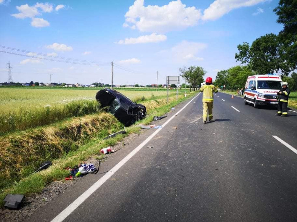 Wypadek na drodze krajowej nr 15