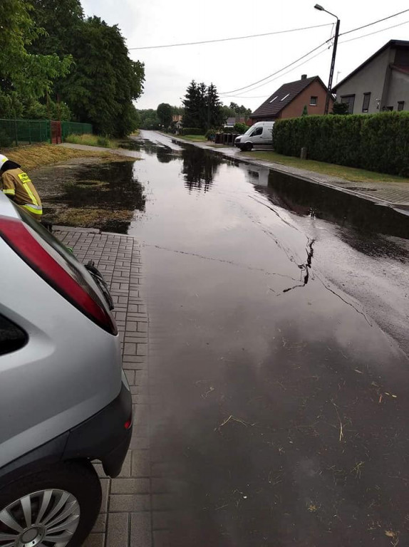 Ulewa nad Jarocinem i powiatem jarocińskim