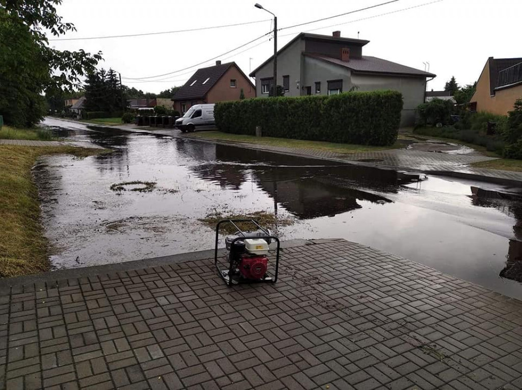 Ulewa nad Jarocinem i powiatem jarocińskim