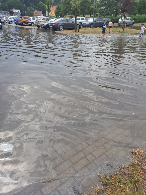 Ulewa nad Jarocinem i powiatem jarocińskim