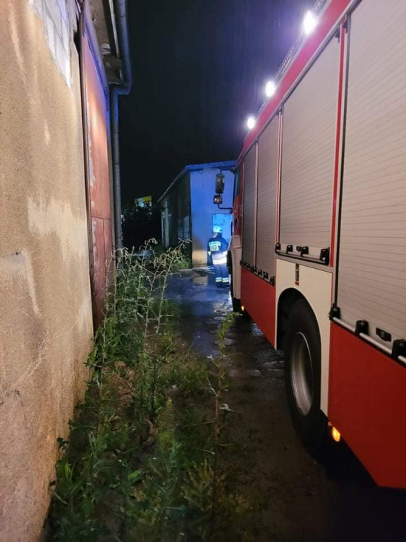 Skutki ulewnego deszczu i burzy w gminie Jarocin
