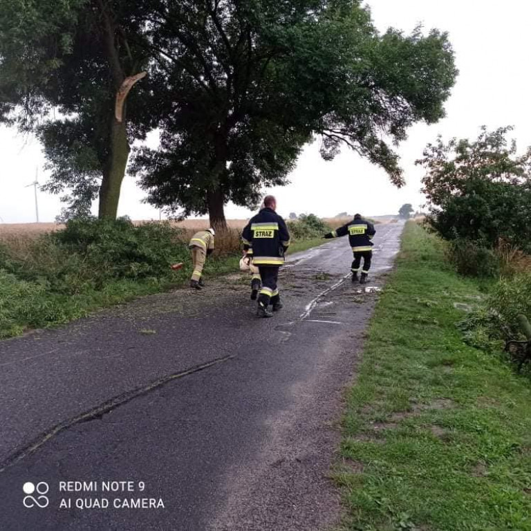 Oberwanie chmury i burza nad Jarocinem