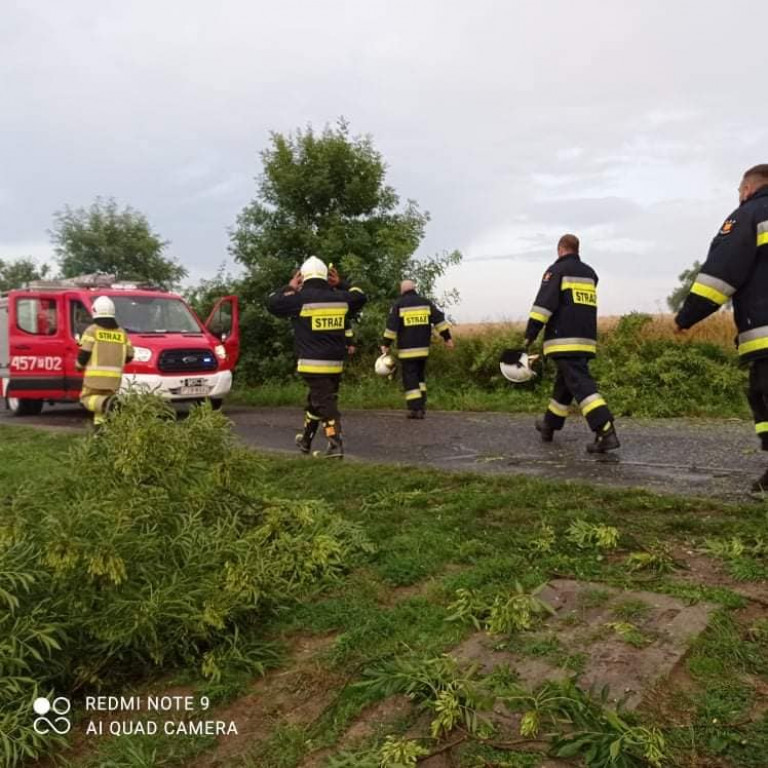 Oberwanie chmury i burza nad Jarocinem