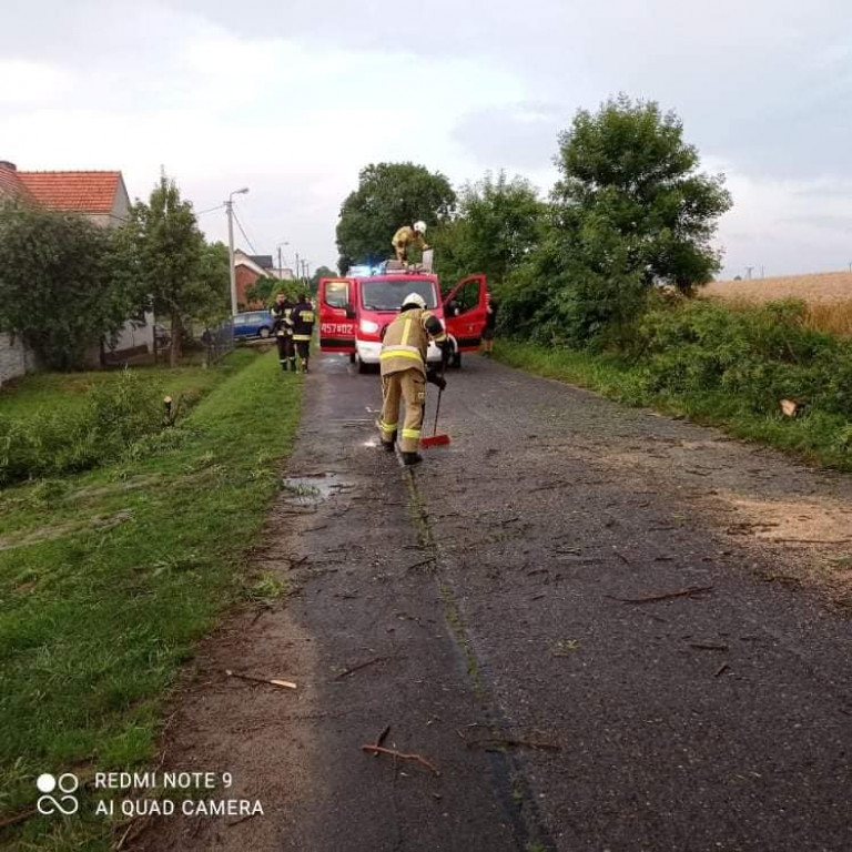 Oberwanie chmury i burza nad Jarocinem