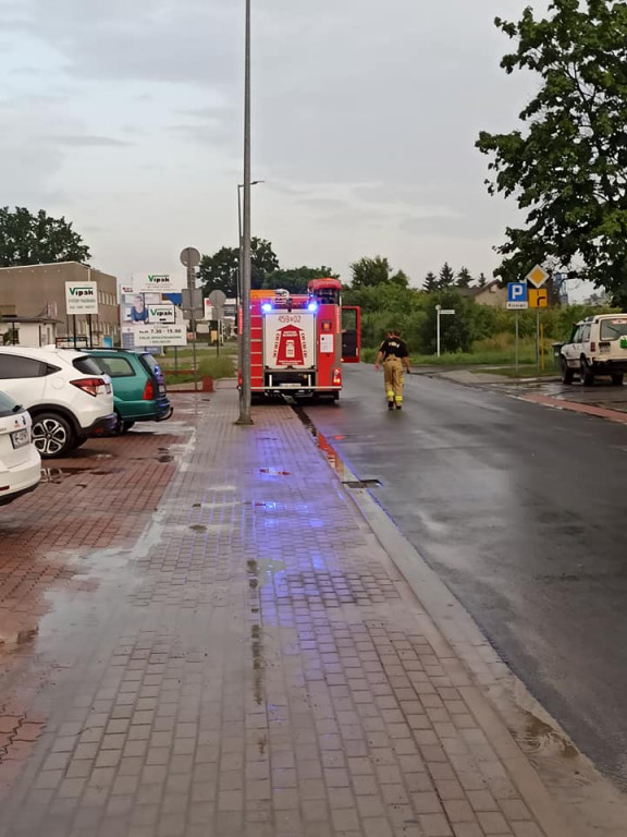 Oberwanie chmury i burza nad Jarocinem