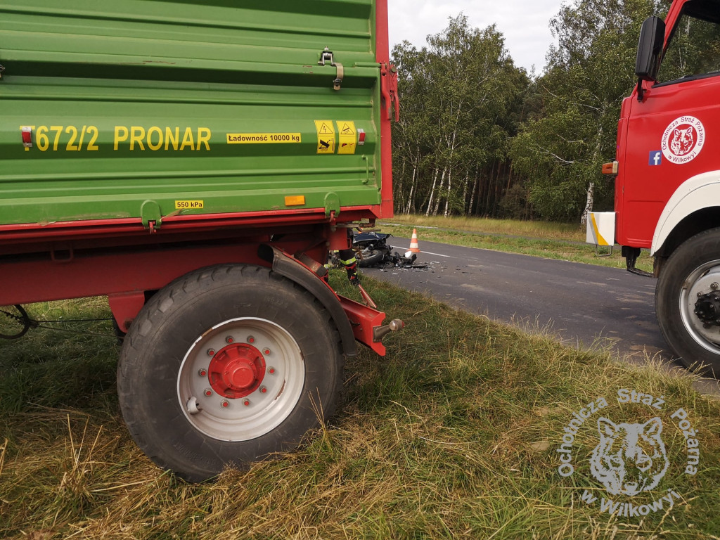 Wypadek na drodze Wilkowyja-Żerków