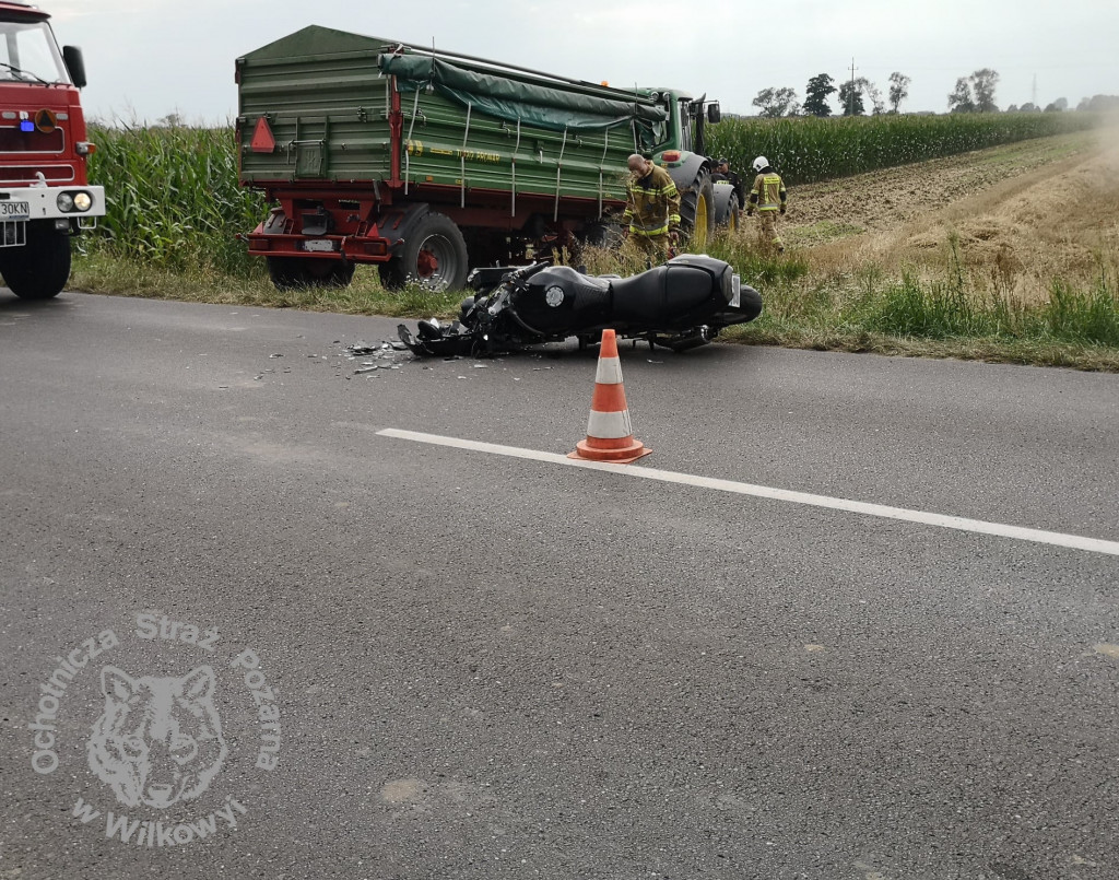 Wypadek na drodze Wilkowyja-Żerków