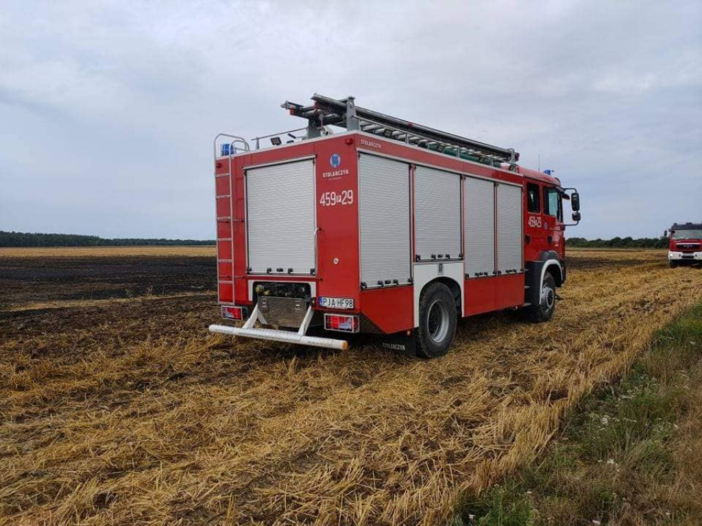 Pożar ścierniska w Potarzycy