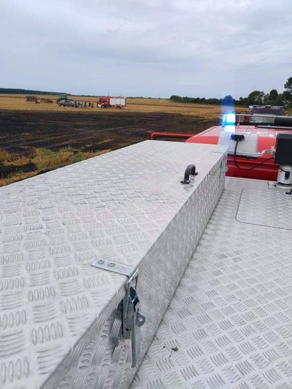 Pożar ścierniska w Potarzycy