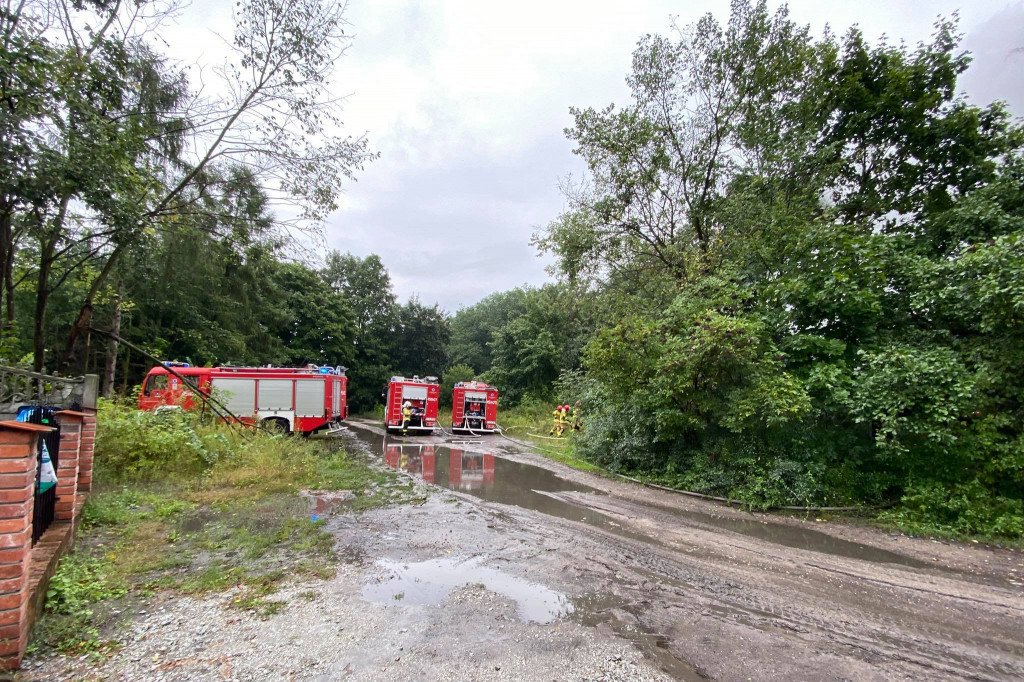 Pożar na os. Bogusław w Jarocinie