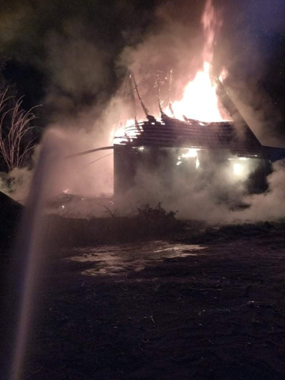 Ognista noc w powiecie jarocińskim