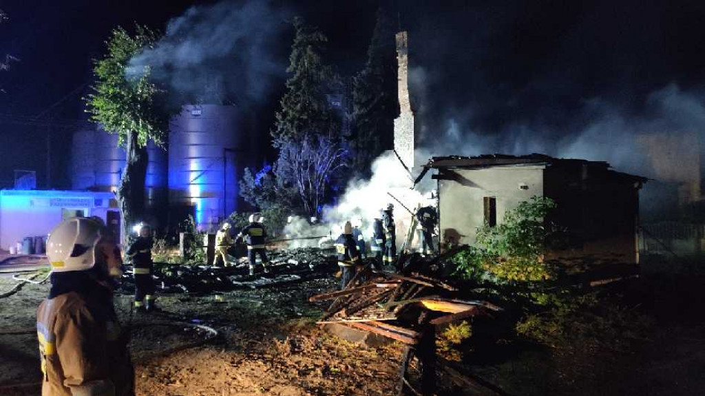 Ognista noc w powiecie jarocińskim