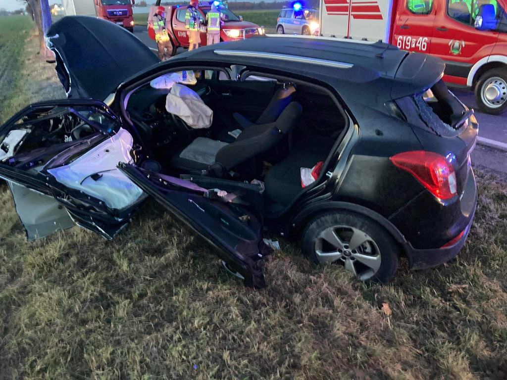 Trzy rozbite samochody między Klęką a Wolicą Pustą