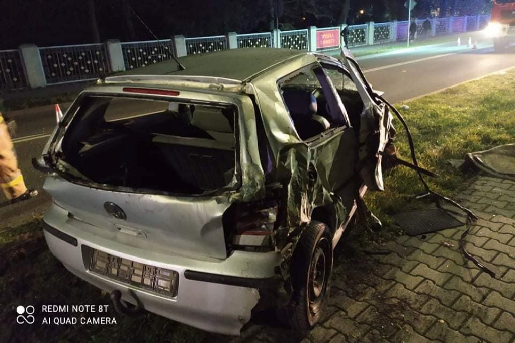 Witaszyce. Nocny wypadek na drodze krajowej