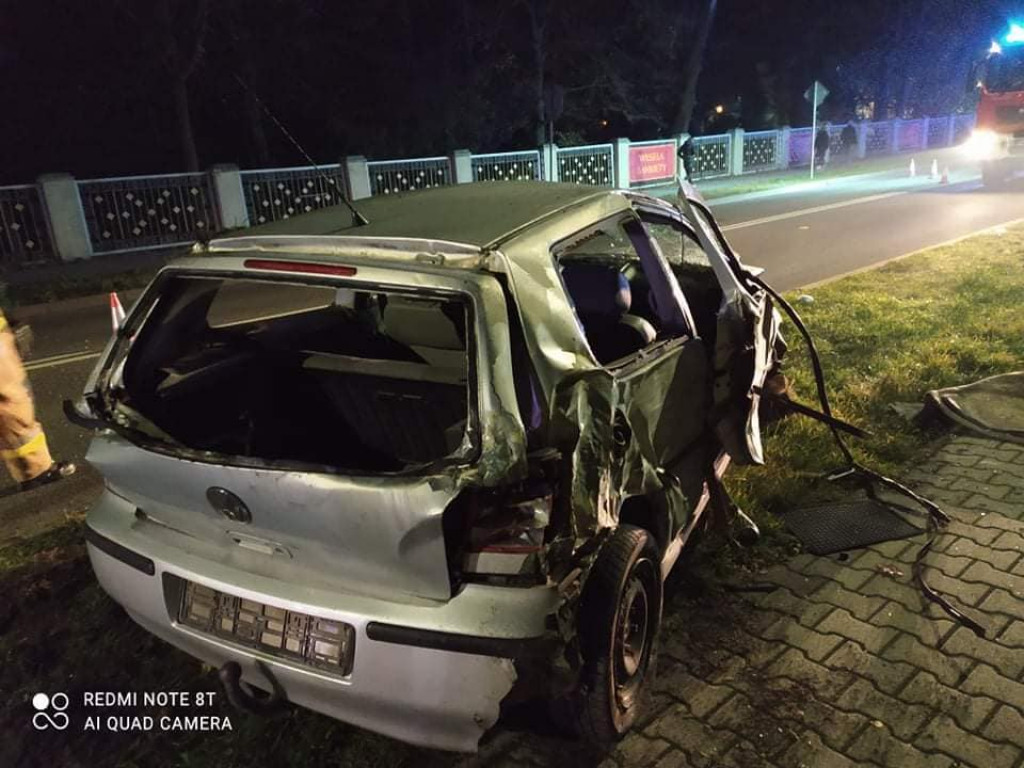 Witaszyce. Nocny wypadek na drodze krajowej