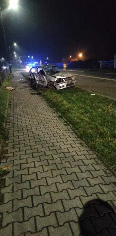 Witaszyce. Nocny wypadek na drodze krajowej