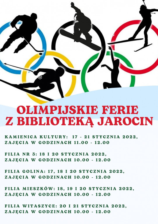 Ferie zimowe 2022. Oferta w gminie Jarocin