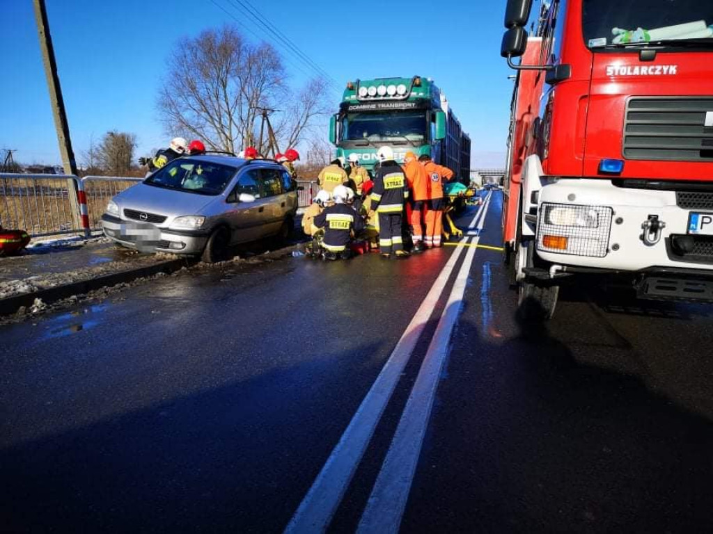 Wypadek na ul. Wrocławskiej w Jarocinie