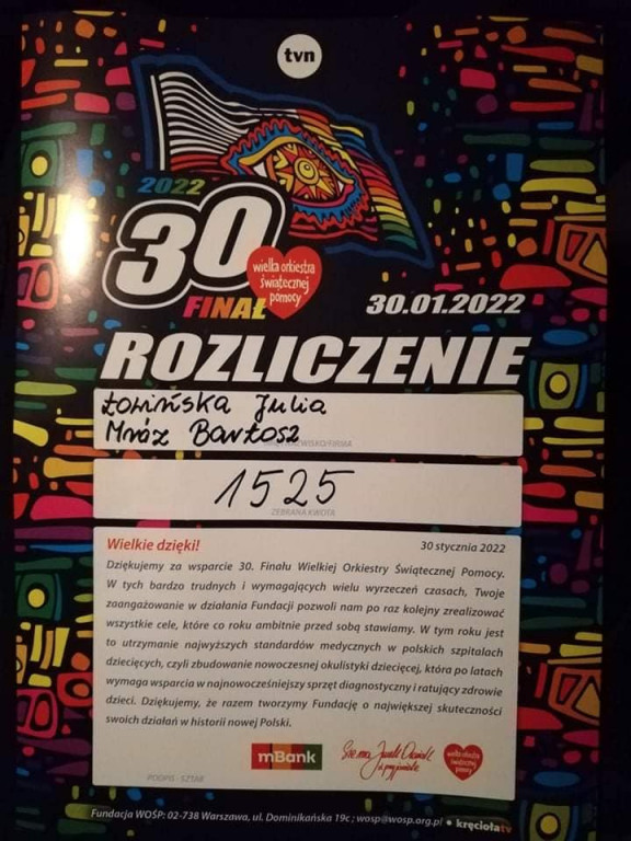 30. Finał WOŚP w powiecie jarocińskim