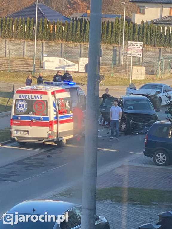 Wypadek na ul. Zagonowej w Jarocinie