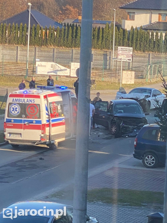 Wypadek na ul. Zagonowej w Jarocinie