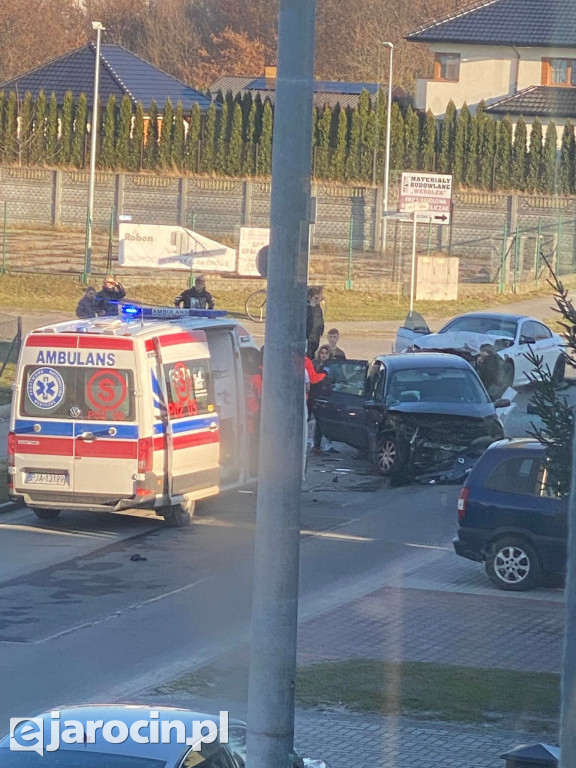 Wypadek na ul. Zagonowej w Jarocinie