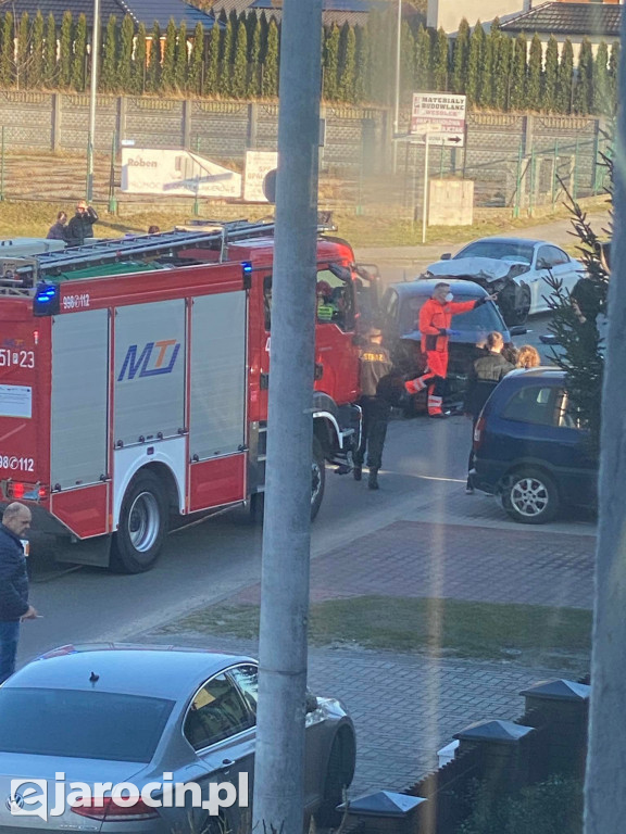 Wypadek na ul. Zagonowej w Jarocinie