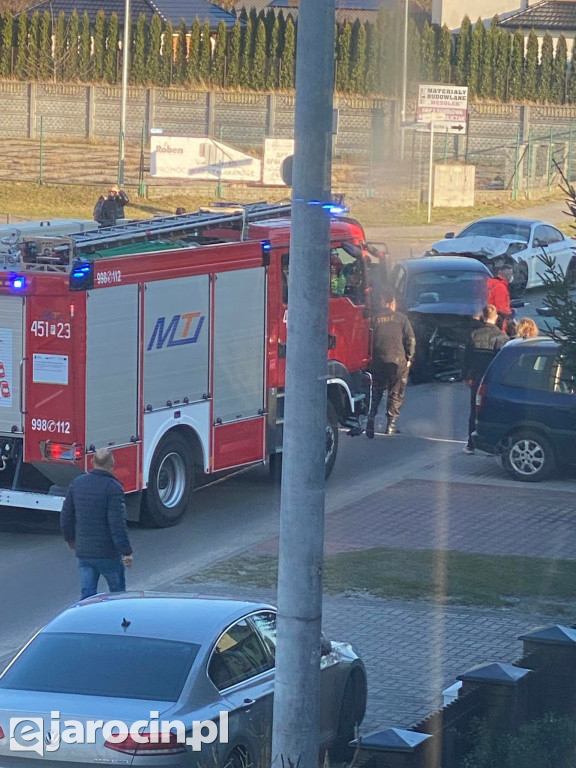 Wypadek na ul. Zagonowej w Jarocinie