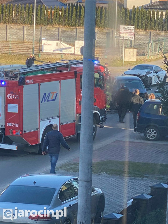Wypadek na ul. Zagonowej w Jarocinie
