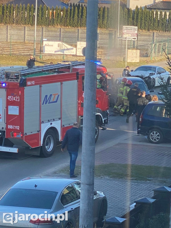Wypadek na ul. Zagonowej w Jarocinie