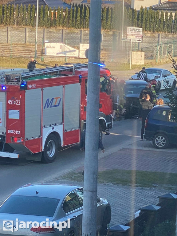 Wypadek na ul. Zagonowej w Jarocinie