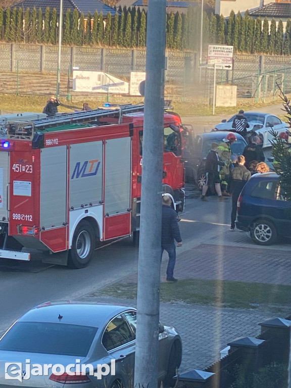 Wypadek na ul. Zagonowej w Jarocinie