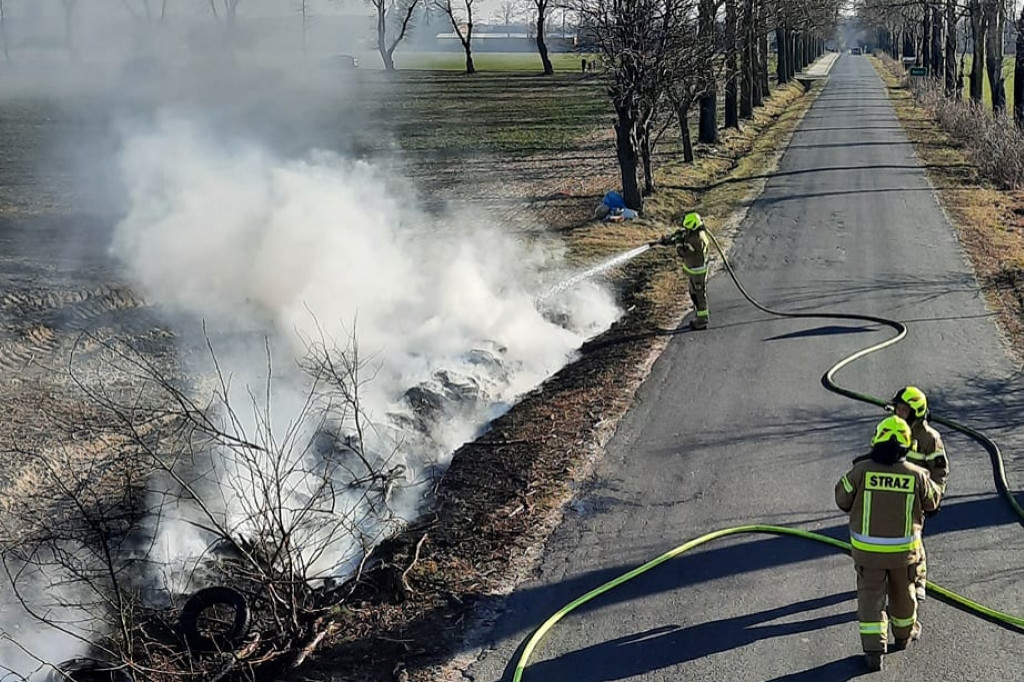 Pożar opon w Kotlinie