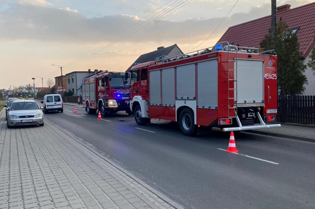 Wilkowyja. Pożar sadzy w kominie