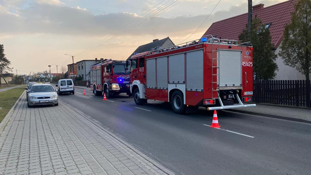 Wilkowyja. Pożar sadzy w kominie