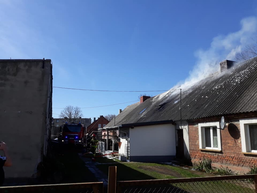 Golina. Pożar domu