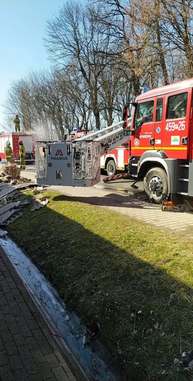 Golina. Pożar domu