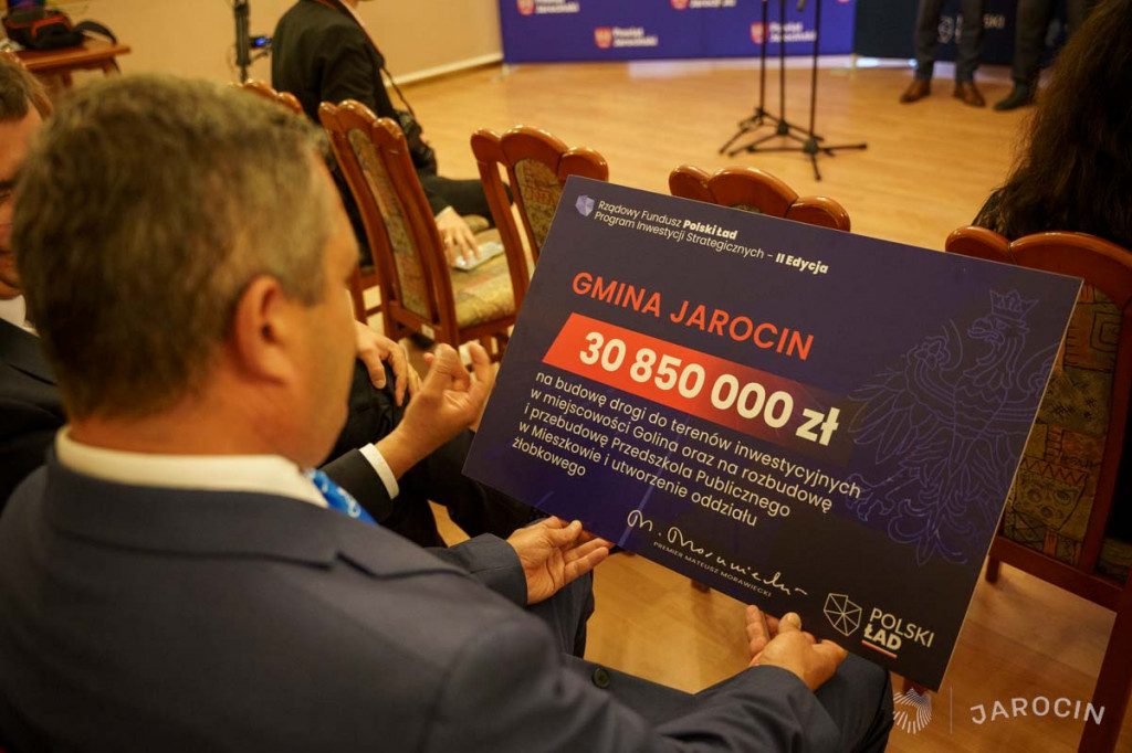 Czek na ponad 30 mln zł dotarł do Jarocina