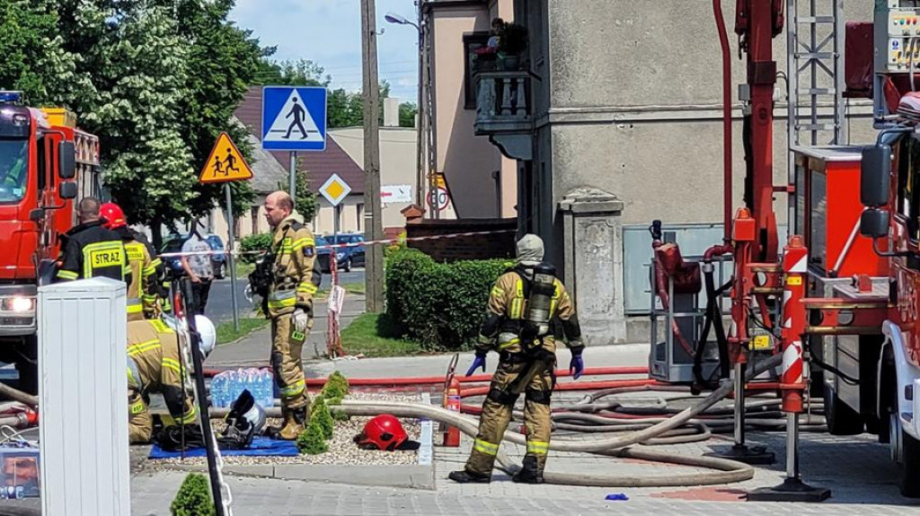 Pożar w młynie w Nowym Mieście nad Wartą