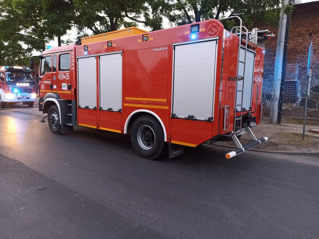 Pożar na terenie zakładów mięsnych w Golinie