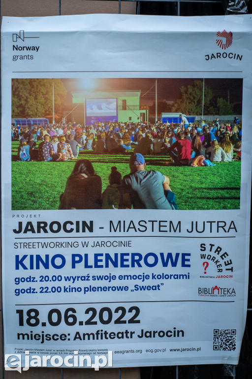 Streetworking w Jarocinie - kino plenerowe