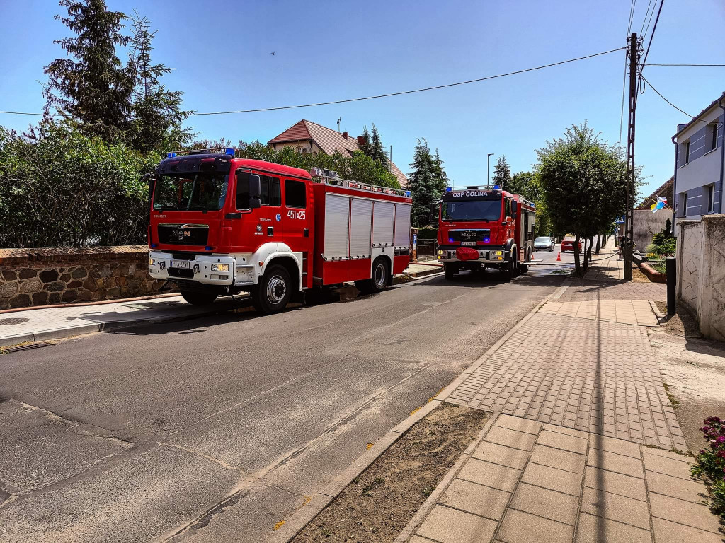 Pożary traw w Siedleminie i Jarocinie