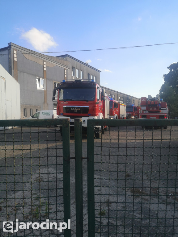 Pożar przy hotelu Kasyno w Jarocinie