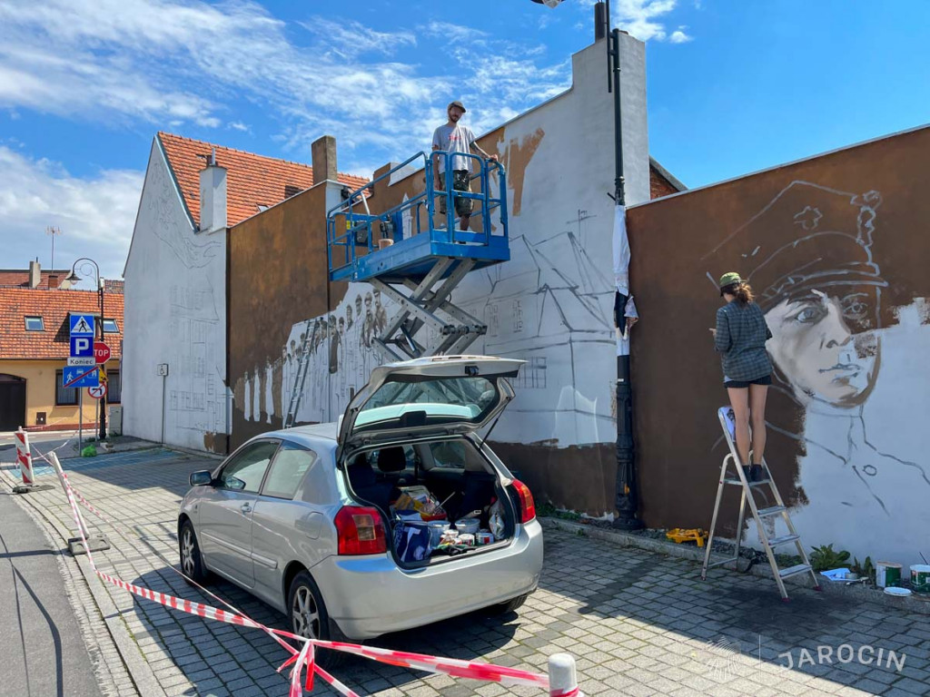 Nowy mural powstaje w Jarocinie