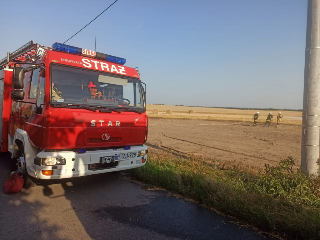 Pożar zboża na pniu w Panience